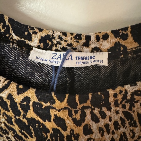 Animal Print Crop Top ~ Women’s small ~ Zara - Picture 9 of 9